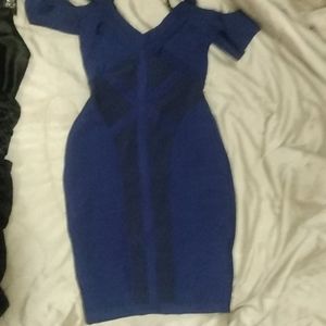 Misguided -blue -zip up -low back NEVER USED